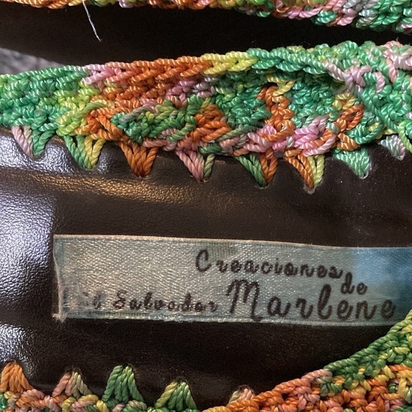 Crochet wedge shoes size 37 with 5 inch heel - Picture 2 of 7